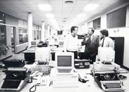 Levante-EMV estrena redacción y se informatiza, abril 1989. Foto: Archivo Levante-EMV